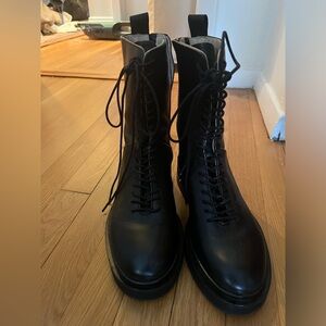 All Saints Black Chelsea Boot